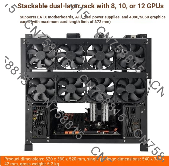 Châssis de station de travail  - Gpu Mining Rig Frame 8 Gpu avis et prix